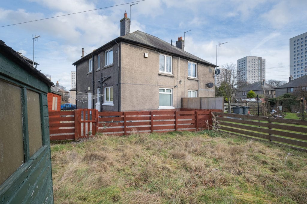 10 School Terrace, Aberdeen - Rear of Property and Back Garden